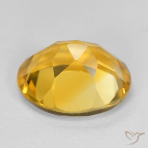 9,17 ctw natürlicher gold-orange Citrin, Oval, VVS-VS