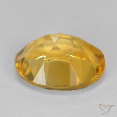 9,17 ctw natürlicher Mittelgold Citrin, Oval, VVS-VS