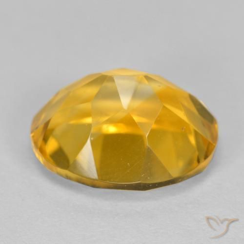 9,17 ctw natürlicher Dunkelgolden Citrin, Oval, VVS-VS