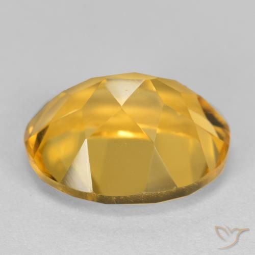 9,17 ctw natürlicher Mittel-Dunkelgold Citrin, Oval, VVS-VS