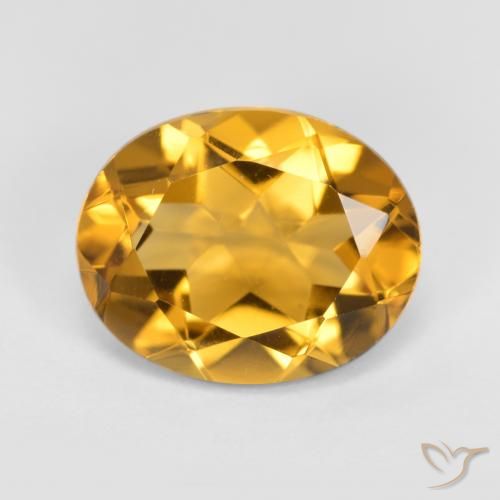 3.17ct Natürlicher Golden Citrin, Oval, VVS