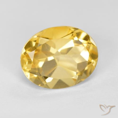 9,17 ctw natürlicher Golden Citrin, Oval, VVS-VS
