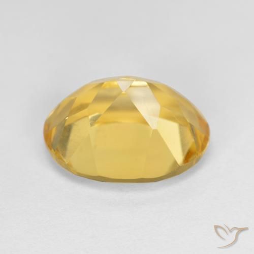 9,17 ctw natürlicher Golden Citrin, Oval, VVS-VS