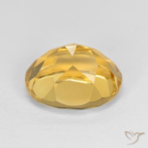 9,17 ctw natürlicher gold-orange Citrin, Oval, VVS-VS