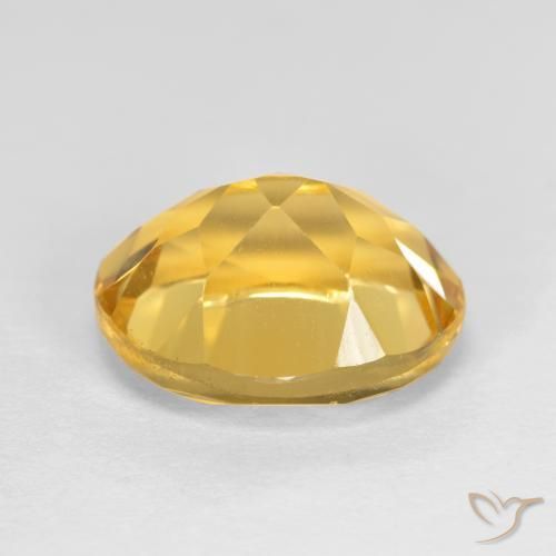 9,17 ctw natürlicher Mittelgold Citrin, Oval, VVS-VS