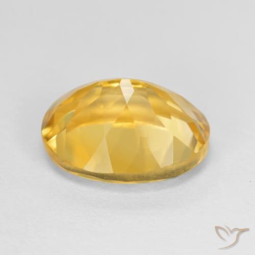 9,17 ctw natürlicher gold-orange Citrin, Oval, VVS-VS