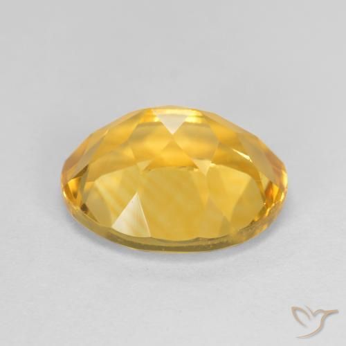 9,17 ctw natürlicher Mittelgold Citrin, Oval, VVS-VS
