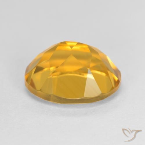9,17 ctw natürlicher Mittel-Helles Orange-Gold Citrin, Oval, VVS-VS
