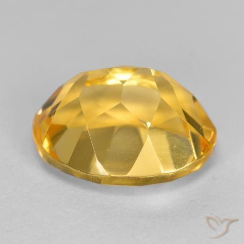 9,17 ctw natürlicher Tiefes Goldorange Citrin, Oval, VVS