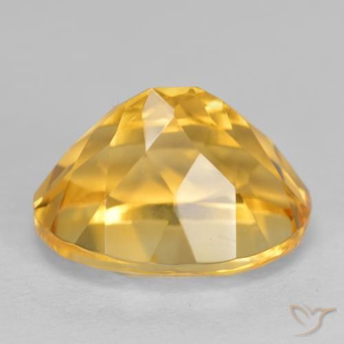 9,17 ctw natürlicher Mittelgold Citrin, Oval, VVS