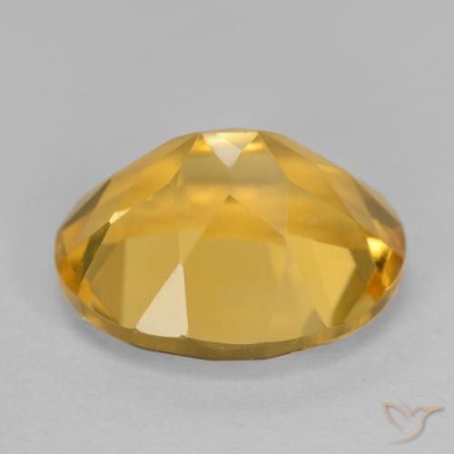 9,17 ctw natürlicher Tiefes Goldorange Citrin, Oval, VVS-VS