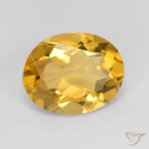 9,17 ctw natürlicher Mittelgold Citrin, Oval, VVS
