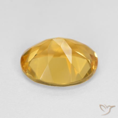 9,17 ctw natürlicher Mittel-Dunkelgold Citrin, Oval, VVS-VS
