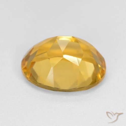 9,17 ctw natürlicher Tiefes Goldorange Citrin, Oval, VVS