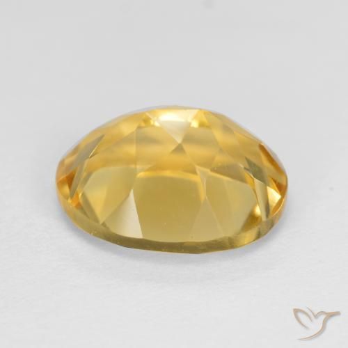 9,17 ctw natürlicher Mittelgold Citrin, Oval, VVS