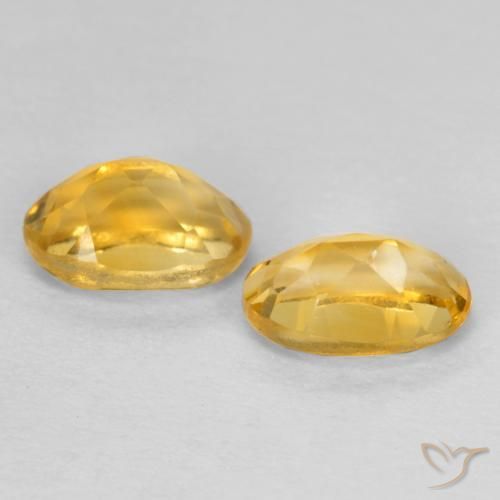 0.90 ct natürliche Mittel-Dunkelgold Citrin-Edelsteine, Oval, VS
