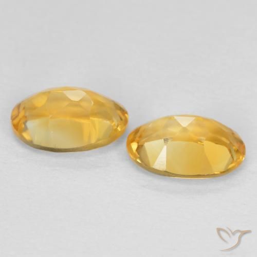 0.85 ct natürliche Mittelgold Citrin-Edelsteine, Oval, VVS-VS