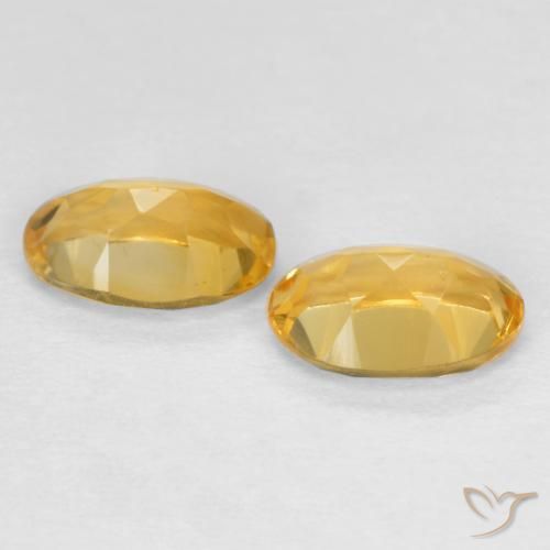 0.80 ct natürliche Mittel-Dunkelgold Citrin-Edelsteine, Oval, VVS-VS