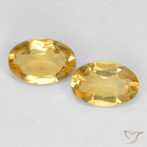 0.74ctw Natürlicher Golden Citrin, Oval, VS