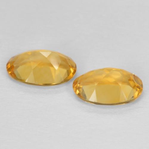 0.83 ct natürliche Mittel-Dunkelgold Citrin-Edelsteine, Oval Schliff, VVS-VS