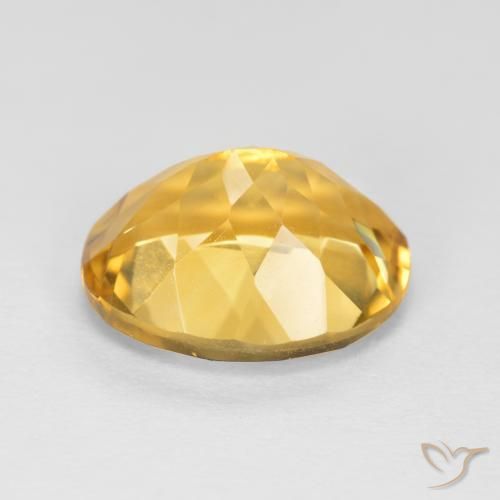 9,17 ctw natürlicher gold-orange Citrin, Oval, VVS-VS