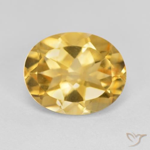 3.38ct Natürlicher Golden Citrin, Oval, VVS-VS