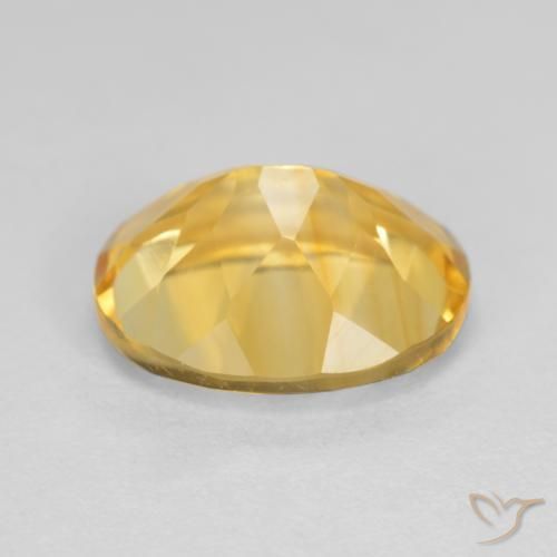 9,17 ctw natürlicher Golden Citrin, Oval, VVS-VS