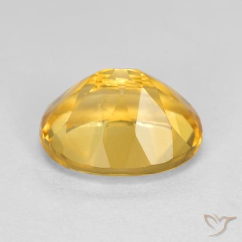 9,17 ctw natürlicher Mittel-Dunkelgold Citrin, Oval, VVS-VS