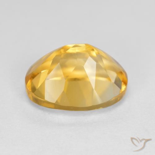9,17 ctw natürlicher Golden Citrin, Oval, VVS-VS