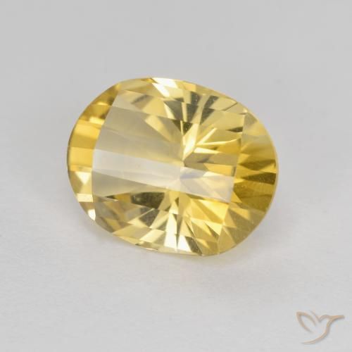 9,17 ctw natürlicher Gold-gelb Citrin, Oval, VVS