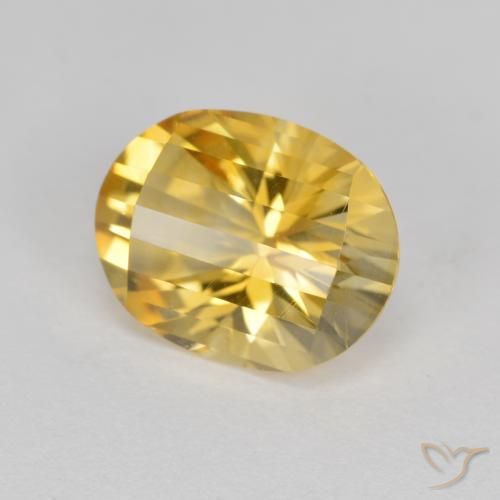 9,17 ctw natürlicher Golden Citrin, Oval, VVS