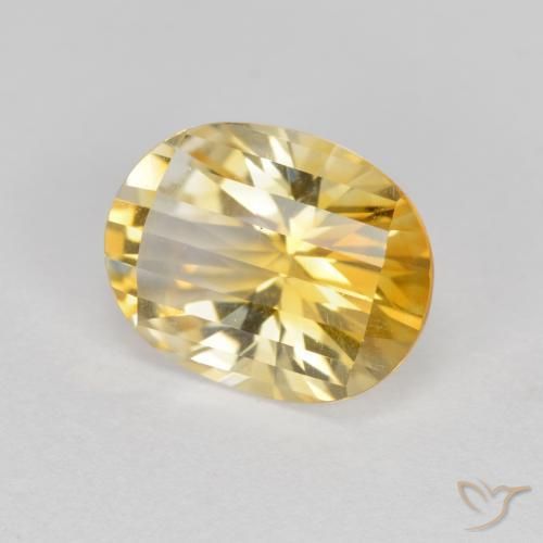 9,17 ctw natürlicher Golden Citrin, Oval, VVS