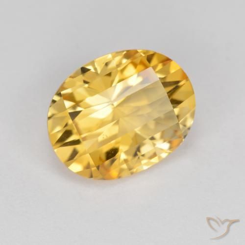 9,17 ctw natürlicher gold-orange Citrin, Oval, VVS