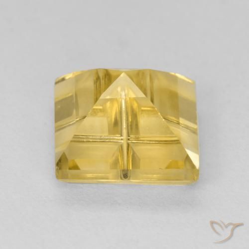 9,17 ctw natürlicher Gold-gelb Citrin, Quadrat, VS