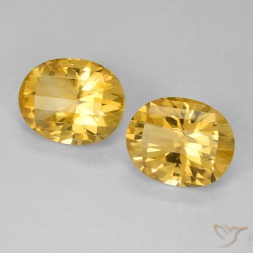 5.07 ct natürliche Tiefes Gold Citrin-Edelsteine, Oval, VVS-VS