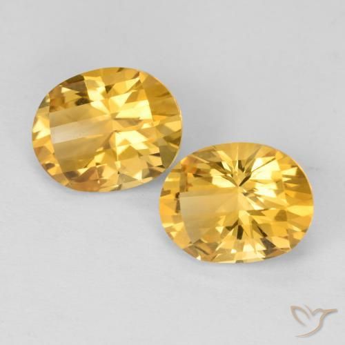 4.82 ct natürliche Mittelgold Citrin-Edelsteine, Oval, VVS-VS