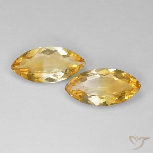 12.07ctw Natürlicher Golden Citrin, Marquise, VS