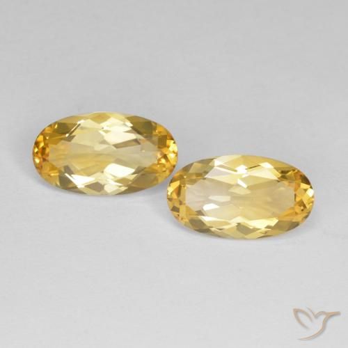 7.02ctw Natürlicher Mittelgold Citrin, Oval, VVS