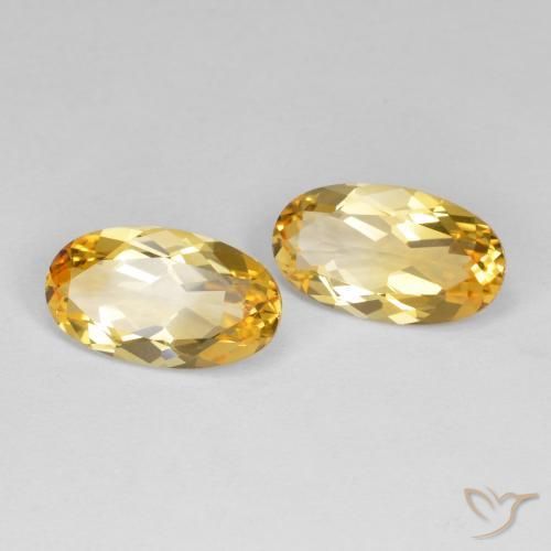 7.02 ct natürliche Mittelgold Citrin-Edelsteine, Oval, VVS