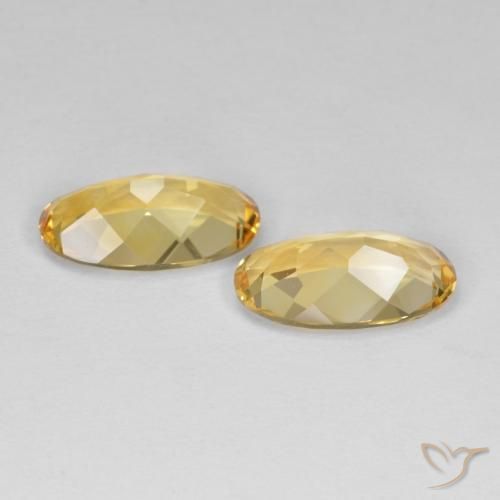 7.02 ct natürliche Mittelgold Citrin-Edelsteine, Oval, VVS