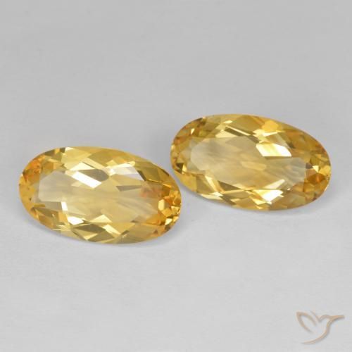 6.83 ct natürliche Golden Citrin-Edelsteine, Oval, VVS