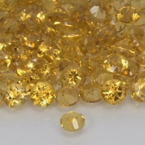 9,17 ctw natürlicher gold-orange Citrin, Rund Schliff, VVS-VS