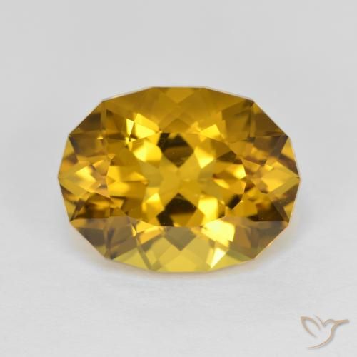 4.35ct Natürlicher bräunlich-gold Citrin, Fantasie, VS