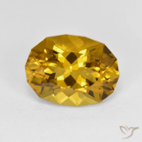 4.37ct Natürlicher Mittleres Gold Citrin, Fantasie, VS