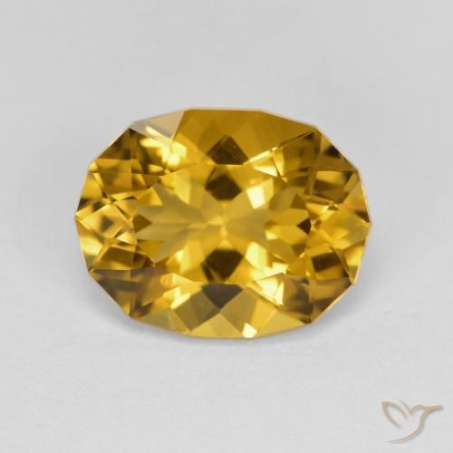 4.10ct Natürlicher bräunlich-gold Citrin, Fantasie, VVS