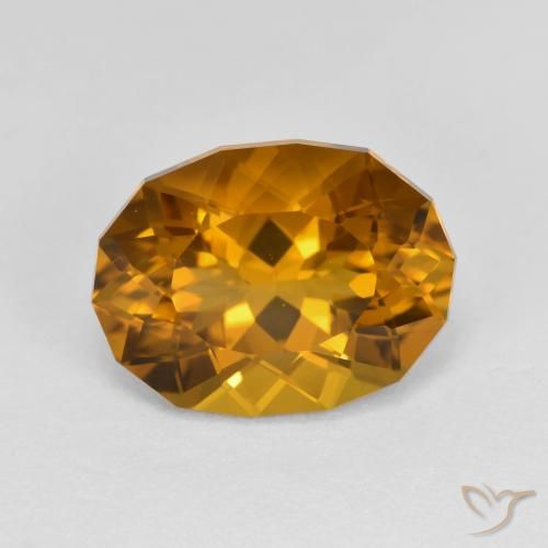 4.59ct Natürlicher gold-braun Citrin, Fantasie, VVS