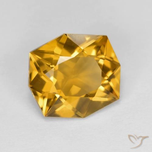 9,17 ctw natürlicher bräunlich-gold Citrin, Fantasie, VVS