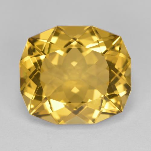 12,87 ctw natürlicher goldener Citrin, Fantasieschliff, VVS