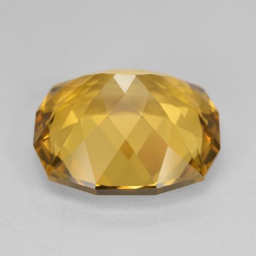 12,87 ctw natürlicher goldener Citrin, Fantasieschliff, VVS
