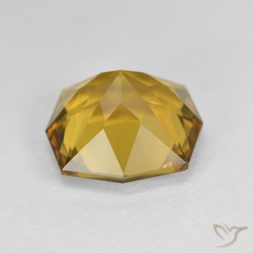 9,17 ctw natürlicher gold-orange Citrin, Oktagonschliff, VVS